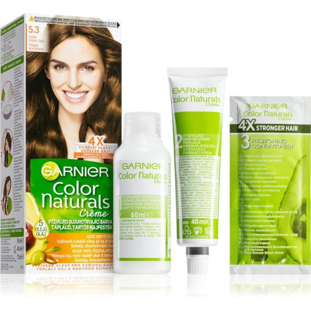 Garnier Color Naturals Creme боя за коса цвят 5.3 Natural Light Golden Brown