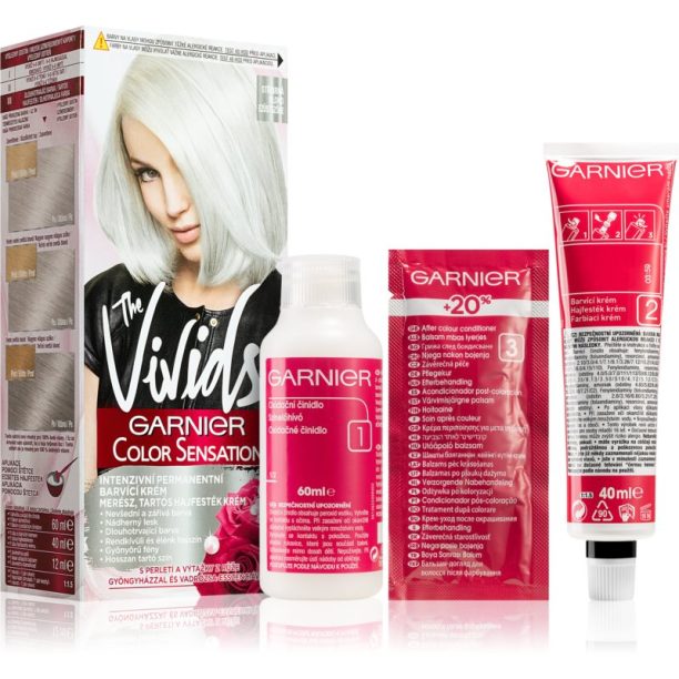 Garnier Color Sensation The Vivids боя за коса цвят S100 Silver Diamond