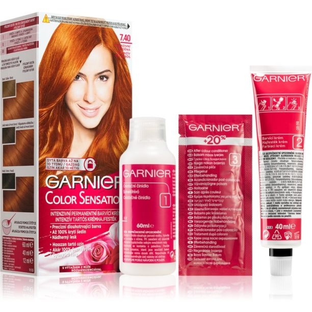 Garnier Color Sensation боя за коса цвят 7.40 Intense Amber