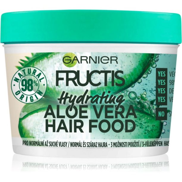 Garnier Fructis Aloe Vera Hair Food хидратираща маска за нормална към суха коса 390 мл.