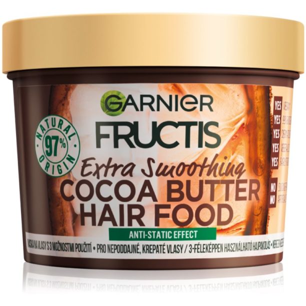 Garnier Fructis Cocoa Butter Hair Food подхранваща маска за коса с какаово масло 390 мл. на ниска цена