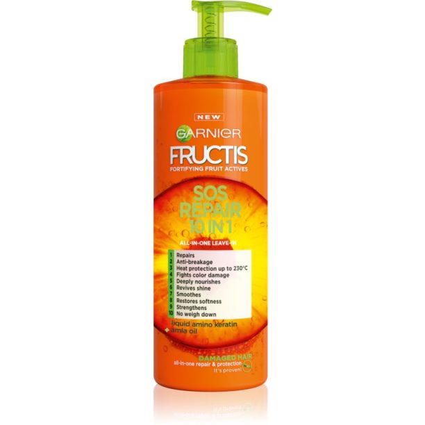 Garnier Fructis SOS Repair 10IN1 грижа за коса без отмиване 400 мл. на ниска цена