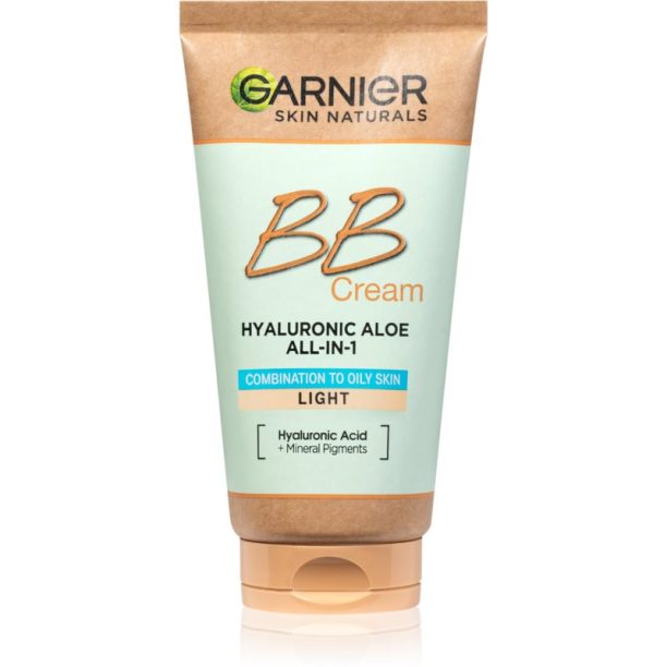 Hyaluronic Aloe All-in-1 BB Cream Garnier Hyaluronic Aloe All-in-1 BB Cream ББ крем за смесена и мазна кожа цвят Light Skin 50 мл.