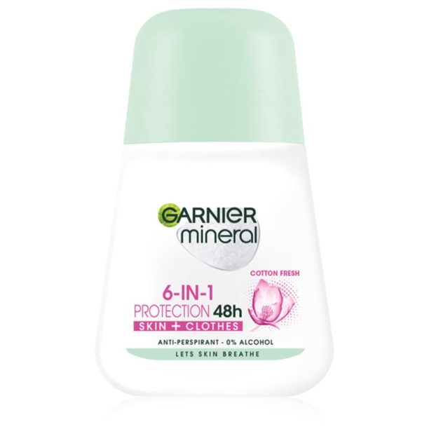 Garnier Mineral 5 Protection рол- он против изпотяване 48 часа (Cotton Fresh) 50 мл.