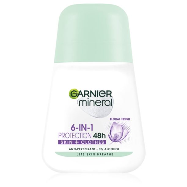 Garnier Mineral 5 Protection рол- он против изпотяване 48 часа (Floral Fresh) 50 мл.