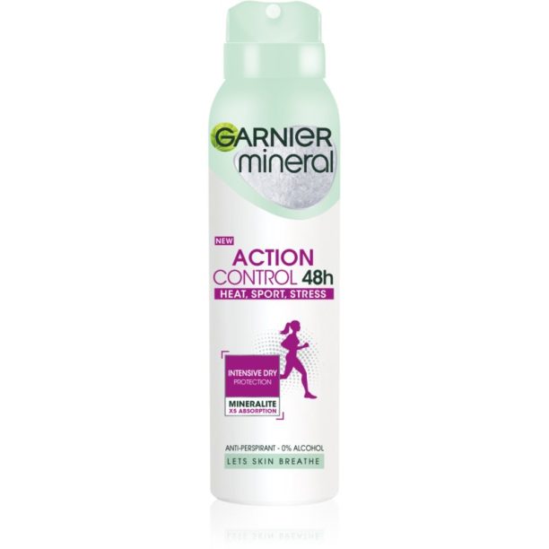 Garnier Mineral Action Control антиперспирант-спрей 48h 150 мл.