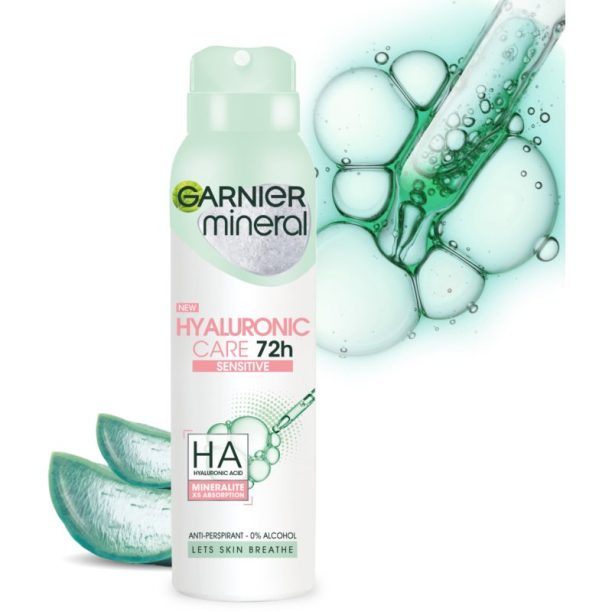 Garnier Mineral Hyaluronic Care антиперспирант-спрей за чувствителна кожа 150 мл. на ниска цена