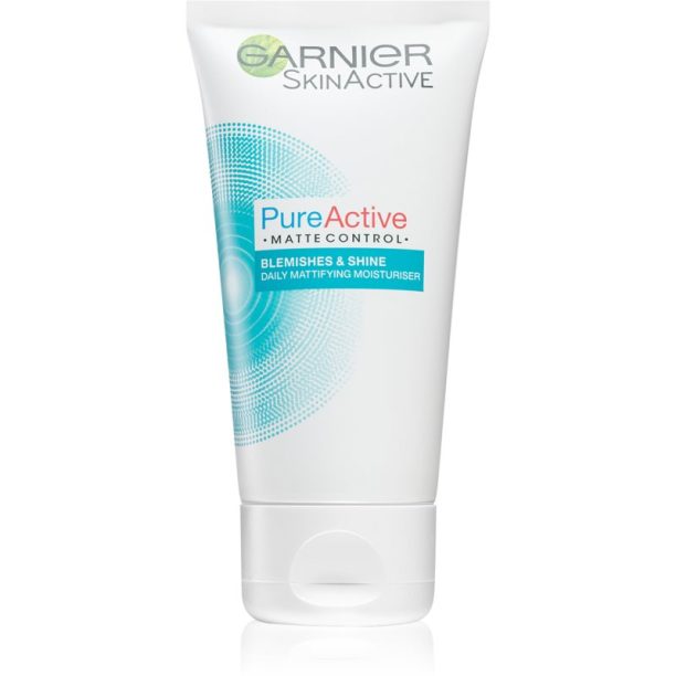 Garnier Pure Active Matte Control матираща и хидратираща грижа за кожа с несъвършенства 50 мл.