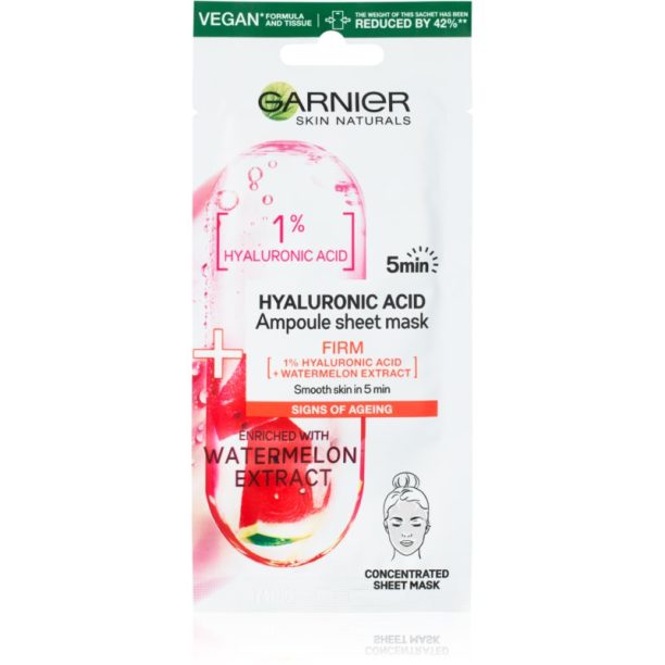 Garnier Skin Naturals Ampoule Sheet Mask платнена маска с хидратиращ и ревитализиращ ефект 15 гр. на ниска цена