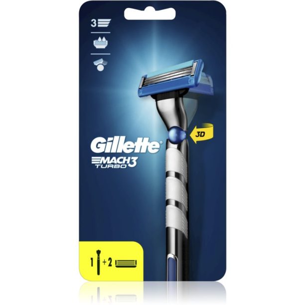 Gillette Mach3 Turbo Champions League самобръсначка Резервни остриета 2 бр 1 бр. на ниска цена