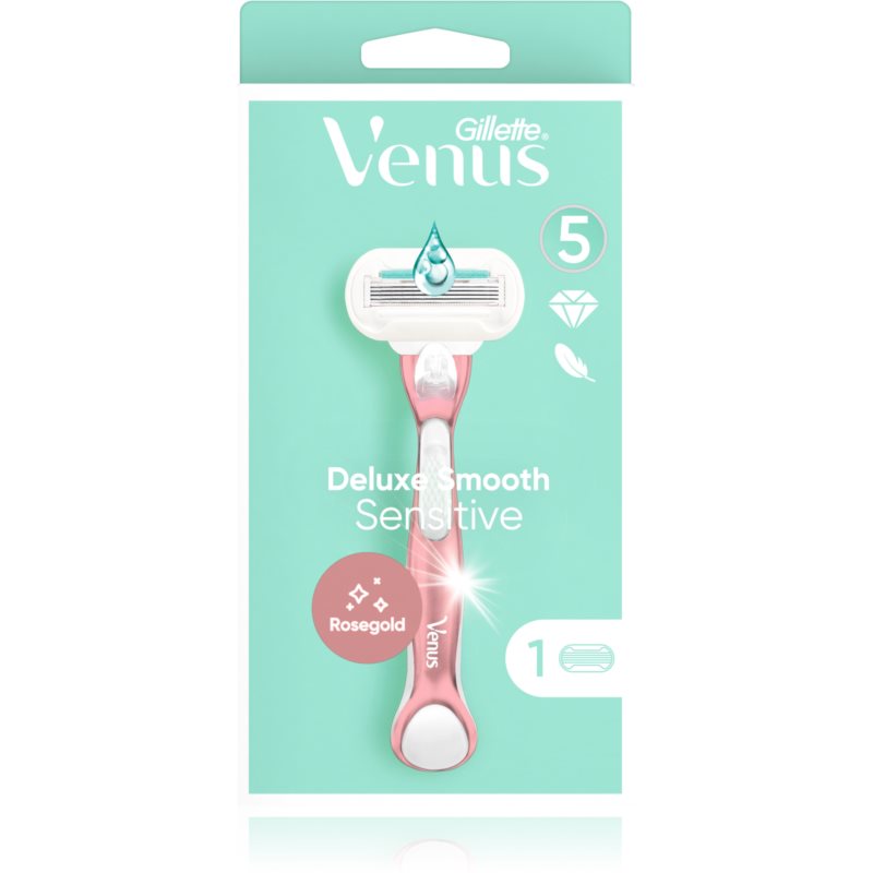 Gillette Venus Deluxe Smooth Sensitive Rosegold самобръсначка + резервни глави Rose Gold на ниска цена