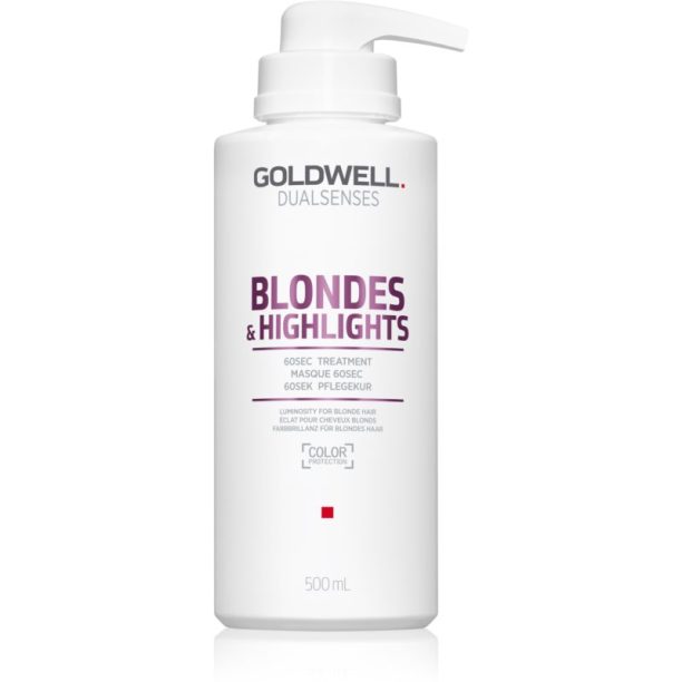 Goldwell Dualsenses Blondes & Highlights регенерираща маска  неутрализиращ жълтеникавите оттенъци 500 мл.