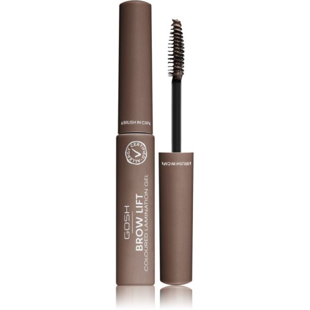 Gosh Brow Lift гел за оформяне на вежди цвят 001 Grey Brown 6 мл.