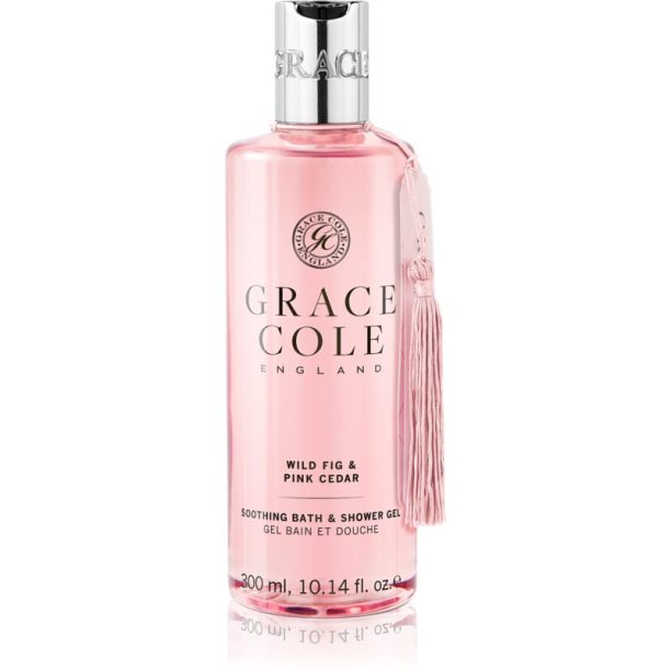 Grace Cole Wild Fig & Pink Cedar успокояващ гел за вана или душ 300 мл.