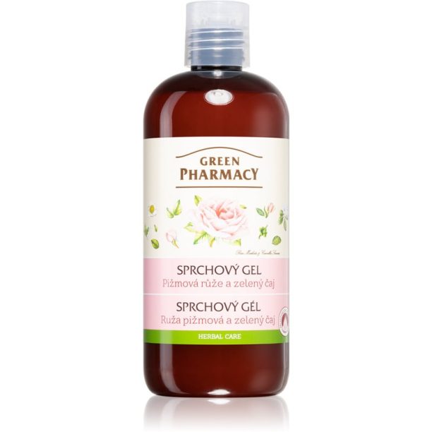 Green Pharmacy Body Care Rose & Green Tea нежен душ гел 500 мл.