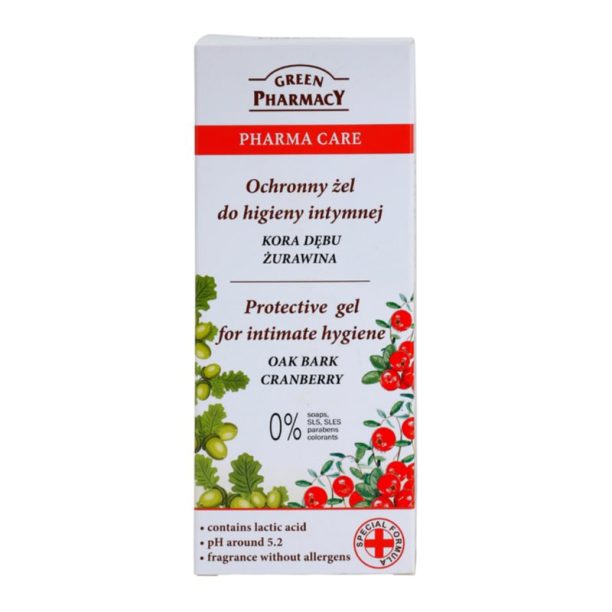 Green Pharmacy Pharma Care Oak Bark Cranberry защитен гел за интимна хигиена 300 мл. купи на топ цена