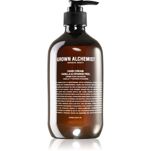 Grown Alchemist Hand & Body крем за ръце Vanilla & Orange Peel 500 мл.