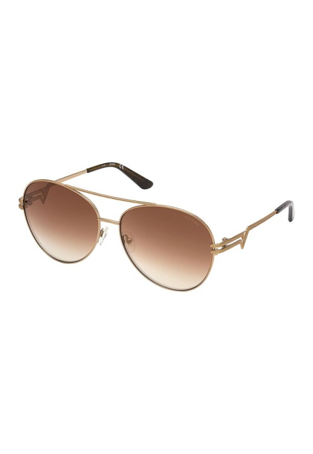 Guess Слънчеви очила Aviator с градиента на стъкла