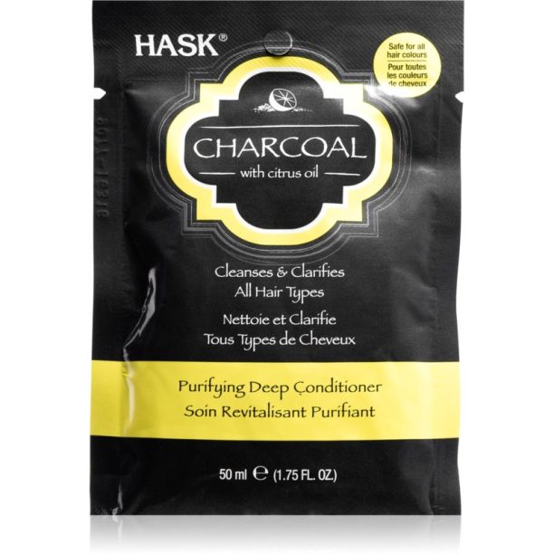 HASK Charcoal with Citrus Oil дълбоко подхранващ балсам за възобновяване на скалпа 50 мл.