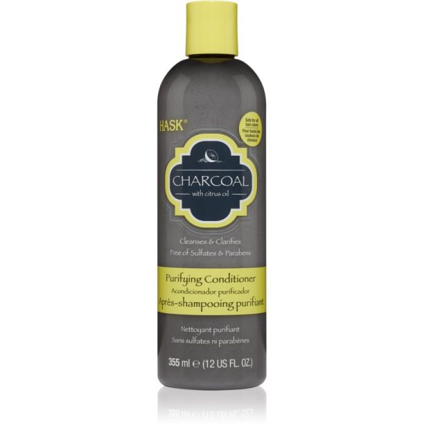 HASK Charcoal with Citrus Oil почистващ балсам за възобновяване на скалпа 355 мл.