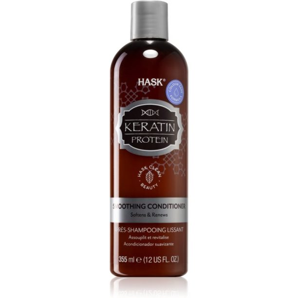 HASK Keratin Protein изглаждащ балсам за увредена и химически третирана коса 355 мл.