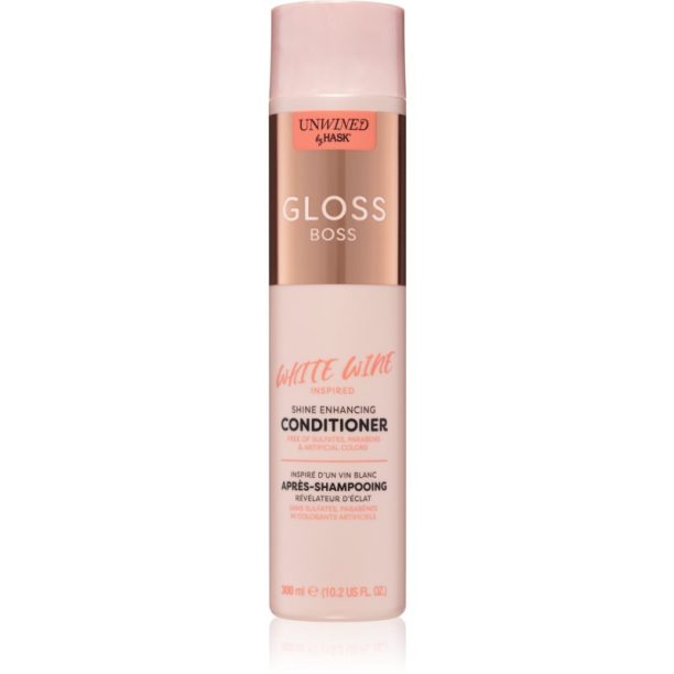 HASK Unwined Gloss Boss изглаждащ балсам за блясък и мекота на косата 300 мл.