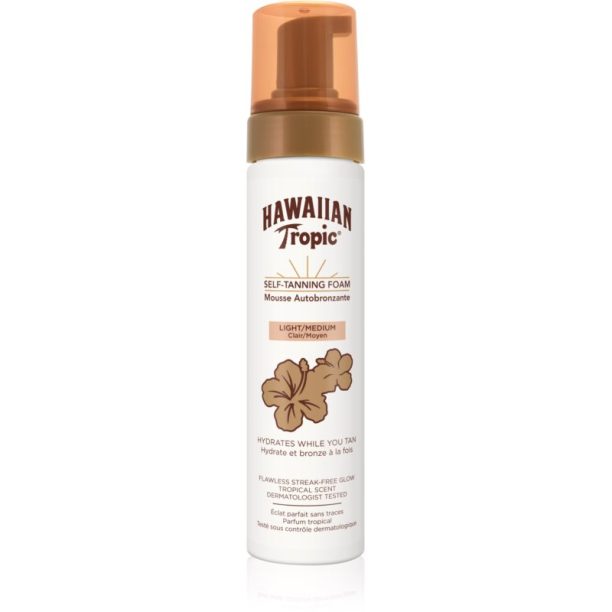 Hawaiian Tropic Self Tanning Foam Light/Medium автобронзант-мус 200 мл. на ниска цена