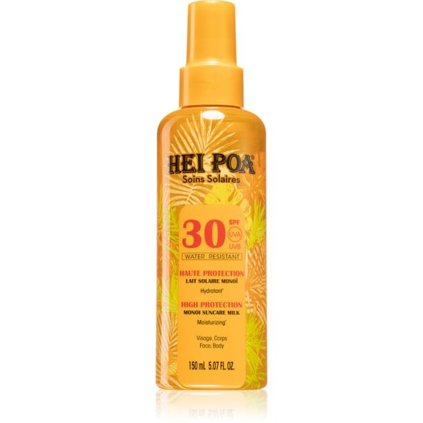 Hei Poa Monoi Suncare мляко за загар  в спрей SPF 30 150 мл.