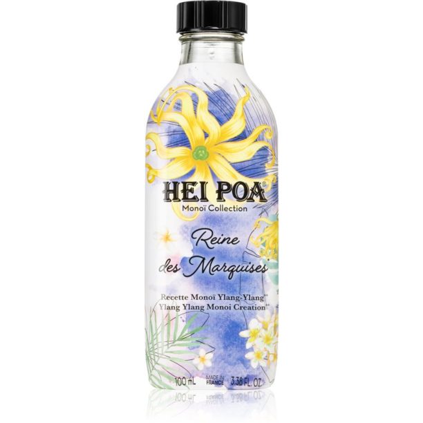 Hei Poa Tahiti Monoi Oil  Ylang Ylang Marquesas Queen мултифункционално масло за тяло и коса 100 мл.