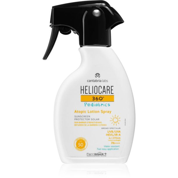 Heliocare 360° Pediatrics спрей за тен за деца SPF 50 250 мл.