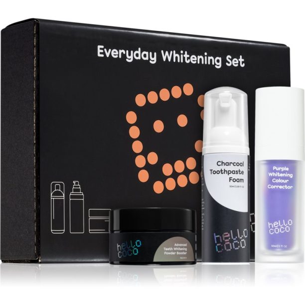 Hello Coco Teeth Whitening Everyday Whitening Set комплект за избелване за зъби