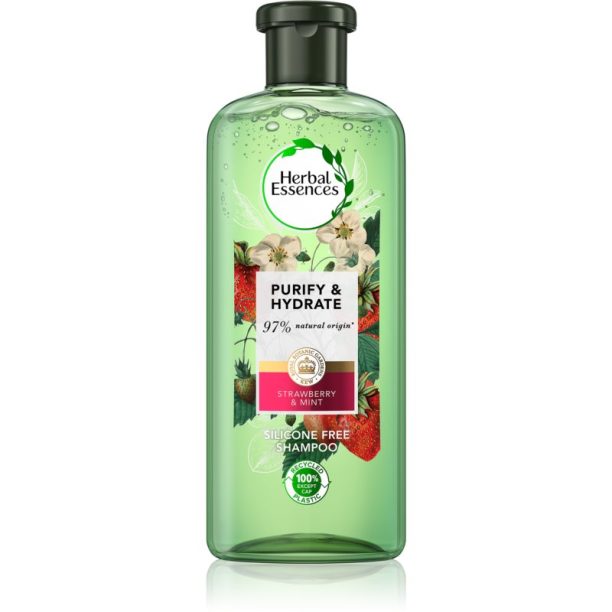 Herbal Essences 90% Natural Origin Strawberry&Mint шампоан За коса Strawberry Mint 400 мл. на ниска цена