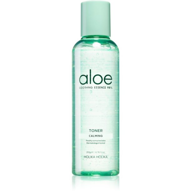 Holika Holika Aloe Soothing Essence хидратиращ и подхранващ тоник с охлаждащ ефект 200 мл.