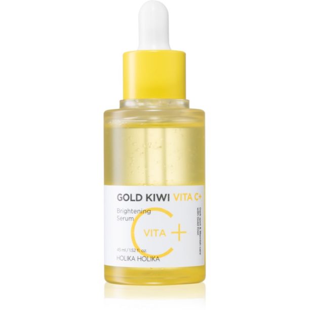 Holika Holika Gold Kiwi Vita C+ озаряващ серум с витамин С против пигментни петна 45 мл.