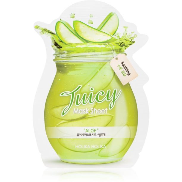 Holika Holika Juicy Mask Sheet Aloe успокояваща платнена маска 20 мл.