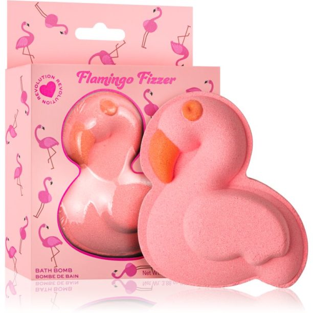 I Heart Revolution Bath Fizzer Flamingo бомбичка за вана с аромат Pineapple & Peach 110 гр. на ниска цена