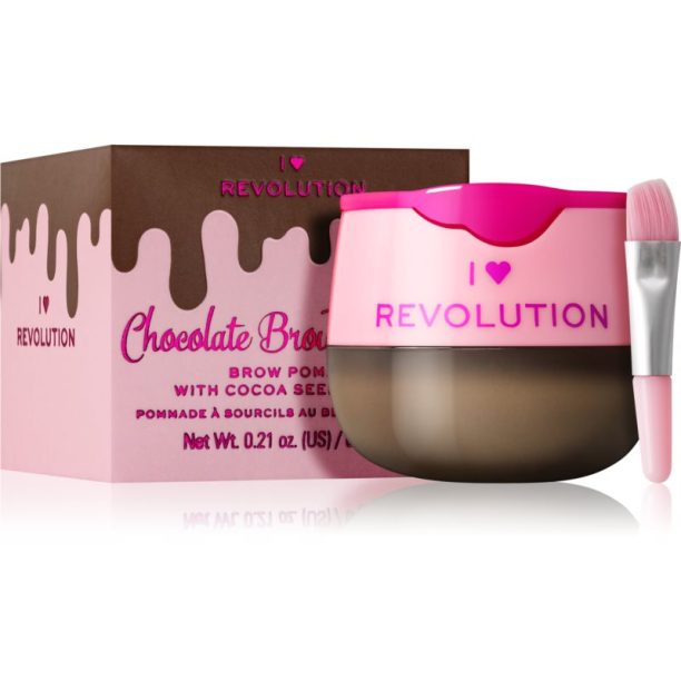 Chocolate I Heart Revolution Chocolate помада за вежди Milk Chocolate (dark blonde to light brown hair) 6 гр.