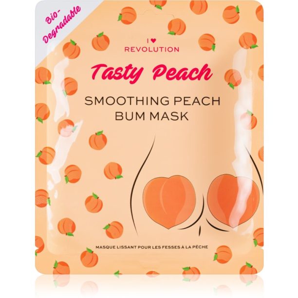 I Heart Revolution Tasty Peach интензивна хидрогелна маска за седалище и бедра 2 бр.