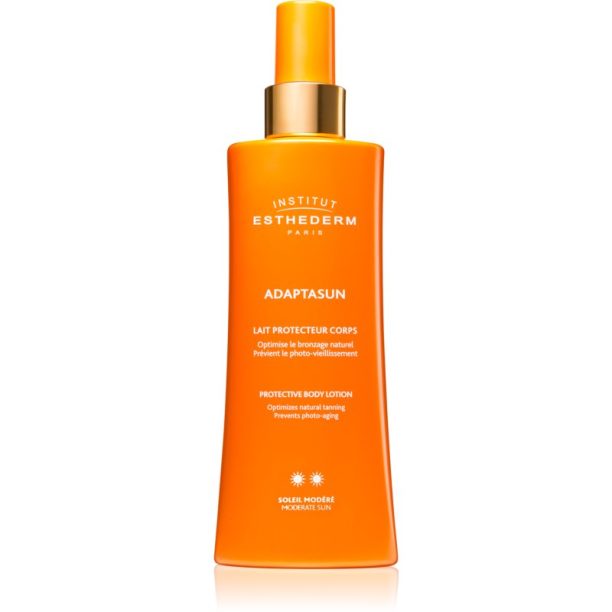 Institut Esthederm Adaptasun Protective Body Lotion защитно мляко за загар със средна UV защита 200 мл.