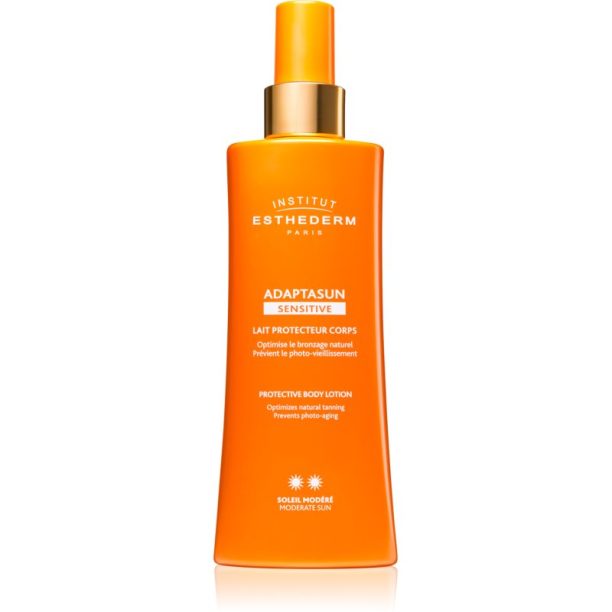 Institut Esthederm Adaptasun Sensitive Protective Body Lotion защитно мляко за загар със средна UV защита 200 мл.