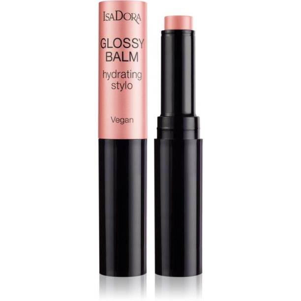 IsaDora Glossy Balm Hydrating Stylo тониращ хидратиращ балсам за устни цвят 41 Pink Silk 1