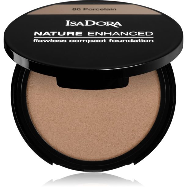 IsaDora Nature Enhanced Flawless Compact Foundation компактен кремообразен фон дьо тен цвят 86 Natural Beige 10 гр. на ниска цена