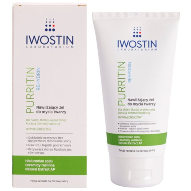 Iwostin Purritin Rehydrin хидратиращ почистващ гел за кожа