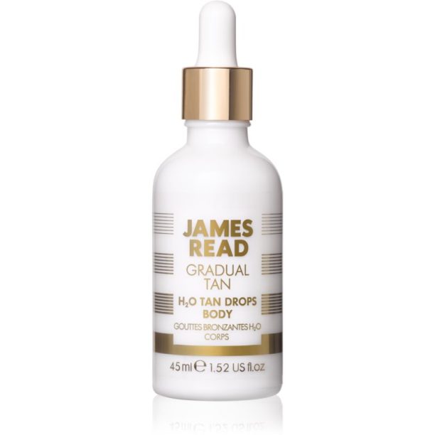 James Read Gradual Tan H2O Tan Drops автобронзантни капки за тяло цвят Light/Medium 45 мл.