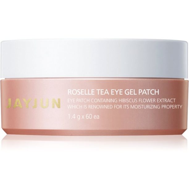 Jayjun Eye Gel Patch Roselle Tea хидрогелова маска за зоната около очите против отоци и тъмни кръгове 60x1