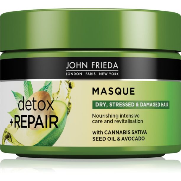 John Frieda Detox & Repair детоксикираща маска за увредена коса 250 мл.