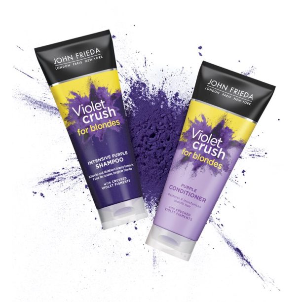 John Frieda Sheer Blonde Violet Crush тониращ шампоан за руса коса 250 мл. купи на топ цена