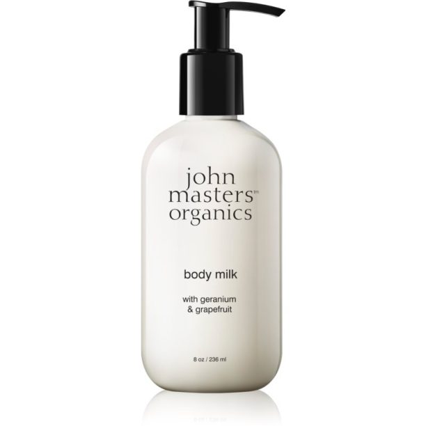 John Masters Organics Geranium & Grapefruit Body Milk успокояващ лосион за тяло 236 мл.