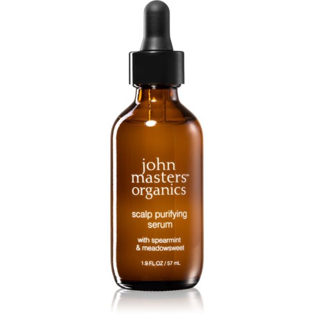 John Masters Organics Spearmint & Meadowsweet Scalp Purifying Serum серум за скалп с подхранващ ефект 57 мл.