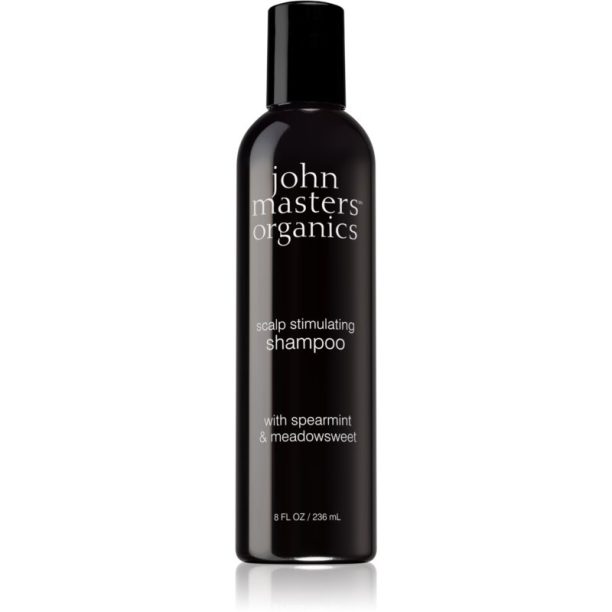 John Masters Organics Spearmint & Meadowsweet Scalp Stimulating Shampoo стимулиращ шампоан за мазна кожа на скалпа 236 мл.